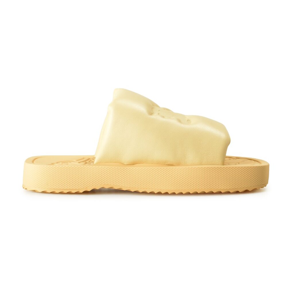 Burberry Women's "Knight Slab" 100% Leather Flip Flop Sandals ShoesUS 9 EUR 39 - Picture 4 of 8